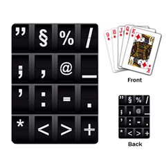 Timeline Character Symbols Alphabet Literacy Read Playing Cards Single Design (rectangle)