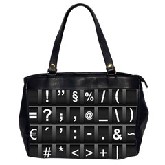 Timeline Character Symbols Alphabet Literacy Read Oversize Office Handbag (2 Sides)