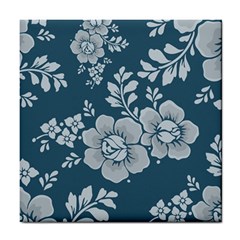 Flowers Design Floral Pattern Stems Plants Tile Coaster