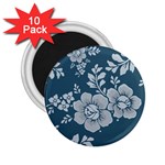 Flowers Design Floral Pattern Stems Plants 2.25  Magnets (10 pack)  Front