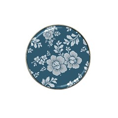 Flowers Design Floral Pattern Stems Plants Hat Clip Ball Marker