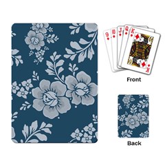 Flowers Design Floral Pattern Stems Plants Playing Cards Single Design (rectangle)