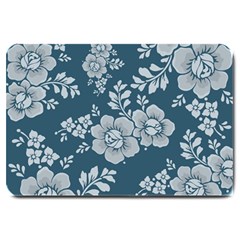 Flowers Design Floral Pattern Stems Plants Large Doormat