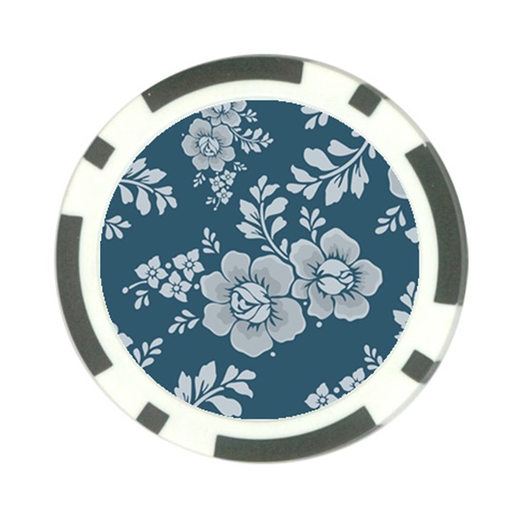 Flowers Design Floral Pattern Stems Plants Poker Chip Card Guard (10 pack)