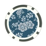 Flowers Design Floral Pattern Stems Plants Poker Chip Card Guard (10 pack) Back