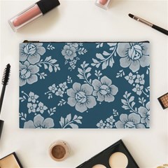 Flowers Design Floral Pattern Stems Plants Cosmetic Bag (large) by Jancukart