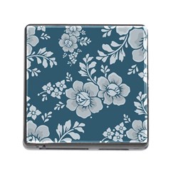 Flowers Design Floral Pattern Stems Plants Memory Card Reader (square 5 Slot) by Jancukart