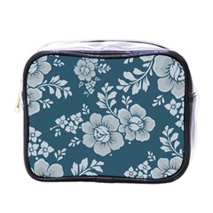 Flowers Design Floral Pattern Stems Plants Mini Toiletries Bag (one Side)