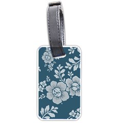 Flowers Design Floral Pattern Stems Plants Luggage Tag (one Side) by Jancukart