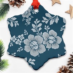 Flowers Design Floral Pattern Stems Plants Ornament (snowflake)