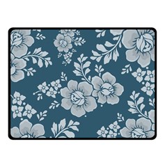 Flowers Design Floral Pattern Stems Plants Fleece Blanket (small)