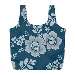 Flowers Design Floral Pattern Stems Plants Full Print Recycle Bag (l)