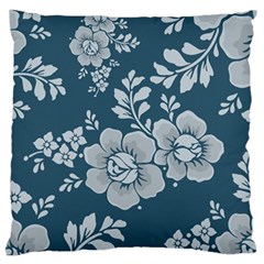 Flowers Design Floral Pattern Stems Plants Standard Premium Plush Fleece Cushion Case (one Side)