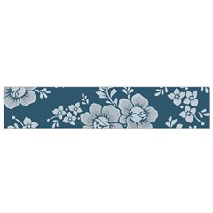 Flowers Design Floral Pattern Stems Plants Small Premium Plush Fleece Scarf