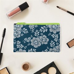 Flowers Design Floral Pattern Stems Plants Cosmetic Bag (xs)