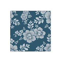 Flowers Design Floral Pattern Stems Plants Satin Bandana Scarf 22  X 22 