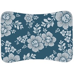 Flowers Design Floral Pattern Stems Plants Velour Seat Head Rest Cushion