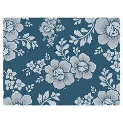 Flowers Design Floral Pattern Stems Plants One Side Premium Plush Fleece Blanket (extra Small)