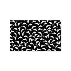 Dolphins Fish Pattern Ocean Sea Fins Aquatic Sticker (rectangular) by Jancukart