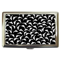 Dolphins Fish Pattern Ocean Sea Fins Aquatic Cigarette Money Case