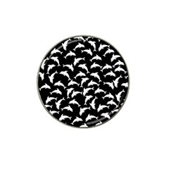 Dolphins Fish Pattern Ocean Sea Fins Aquatic Hat Clip Ball Marker (4 Pack) by Jancukart