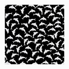 Dolphins Fish Pattern Ocean Sea Fins Aquatic Medium Glasses Cloth (2 Sides) by Jancukart