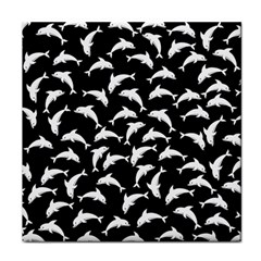 Dolphins Fish Pattern Ocean Sea Fins Aquatic Face Towel