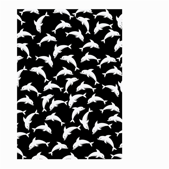 Dolphins Fish Pattern Ocean Sea Fins Aquatic Large Garden Flag (Two Sides)