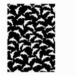 Dolphins Fish Pattern Ocean Sea Fins Aquatic Large Garden Flag (Two Sides) Back