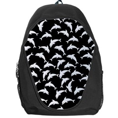 Dolphins Fish Pattern Ocean Sea Fins Aquatic Backpack Bag by Jancukart