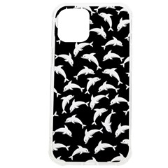 Dolphins Fish Pattern Ocean Sea Fins Aquatic Iphone 12 Pro Max Tpu Uv Print Case