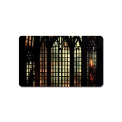 Stained Glass Window Gothic Haunted Eerie Magnet (name Card) by Jancukart