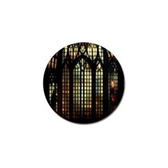 Stained Glass Window Gothic Haunted Eerie Golf Ball Marker