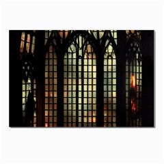 Stained Glass Window Gothic Haunted Eerie Postcard 4 x 6  (pkg Of 10)