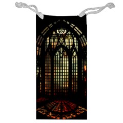 Stained Glass Window Gothic Haunted Eerie Jewelry Bag by Jancukart