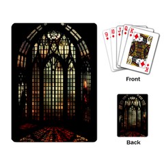 Stained Glass Window Gothic Haunted Eerie Playing Cards Single Design (rectangle)