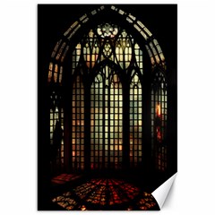 Stained Glass Window Gothic Haunted Eerie Canvas 20  X 30  by Jancukart