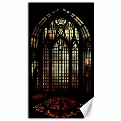 Stained Glass Window Gothic Haunted Eerie Canvas 40  X 72  by Jancukart