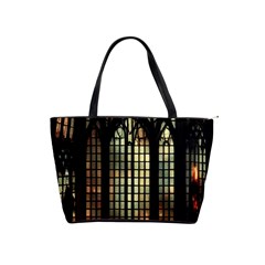 Stained Glass Window Gothic Haunted Eerie Classic Shoulder Handbag by Jancukart