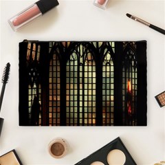 Stained Glass Window Gothic Haunted Eerie Cosmetic Bag (large) by Jancukart