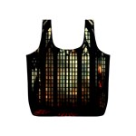 Stained Glass Window Gothic Haunted Eerie Full Print Recycle Bag (S) Back