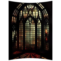 Stained Glass Window Gothic Haunted Eerie Back Support Cushion by Jancukart