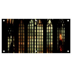 Stained Glass Window Gothic Haunted Eerie Banner And Sign 4  X 2  by Jancukart