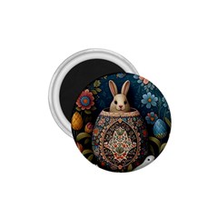 Easter Bunny Rabbit Flowers Easter Happy Easter 1 75  Magnets