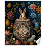 Easter Bunny Rabbit Flowers Easter Happy Easter Canvas 11  x 14  10.95 x13.48  Canvas - 1