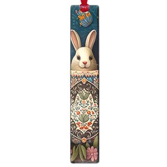 Easter Bunny Rabbit Flowers Easter Happy Easter Large Book Marks by Jancukart