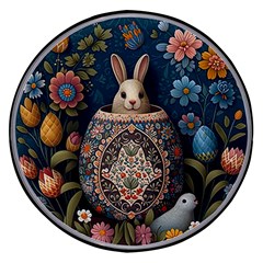 Easter Bunny Rabbit Flowers Easter Happy Easter Wireless Fast Charger(black)