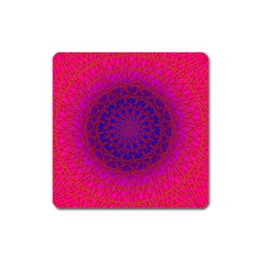 Geometric Pattern Line Art Kaleidoscope Symmetry Square Magnet