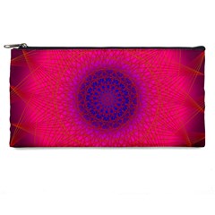 Geometric Pattern Line Art Kaleidoscope Symmetry Pencil Case