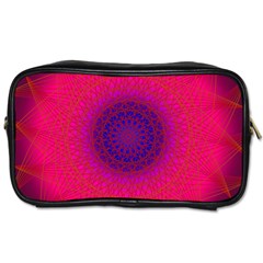 Geometric Pattern Line Art Kaleidoscope Symmetry Toiletries Bag (two Sides)